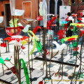 Murano glass artwork celebrating the 150th anniversary of Italian unification
