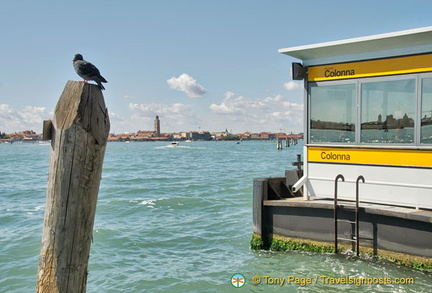 Murano Colonna is the first vaporetto stop in Murano