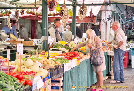 Wonderful range of fresh vegetables