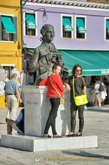 Posing with Baldassare Galuppi