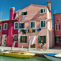 Burano's famous colourful houses