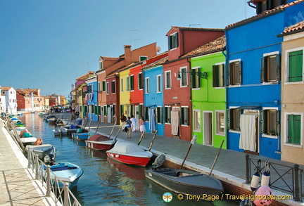 The many boats of Burano's fishermen