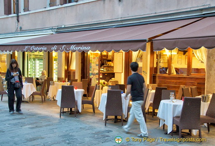 Osteria di Santa Marina on the Campo of the same name