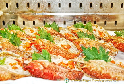 This Granseola Condita (crabmeat) is a specialty antipasto of the restaurant