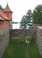 Inner garden of Trakai Castle