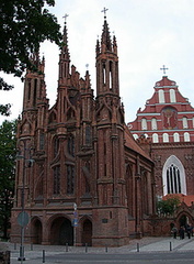 St. Ann's Church and the Church of the Bernardine, built at the end of 15th century in the Gothic style, and rebuilt after the f