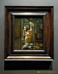 The Love Letter by Johannes Vermeer