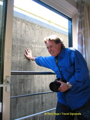 Inside a lock - yes the wall's pretty solid, as tested by Tony