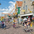 A busy waterfront in Volendam