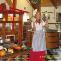 A presentation on traditional cheese making in the village