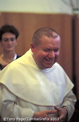 A priest at the Jasna Góra Monastery