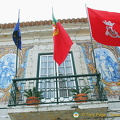 Cascais - Portugal (2298 visits) Cascais Town Hall - Flags of City, Portugal and EU Cascais - Portugal