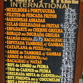 Cascais - Portugal (1126 visits) Menu at the Palm Tree Restaurant Cascais - Portugal