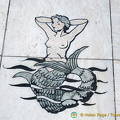 Lisbon - Portugal (1468 visits) Mermaid image on Mariner's Compass Lisbon - Portugal