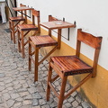Obidos - Portugal (1276 külastust) Interesting street furniture - 2 legged chairs Obidos - Portugal