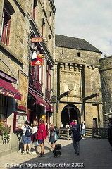 This is the lower exit gateway at Mont St Michel