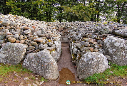 View through the passage into the Northeast Cairn interior