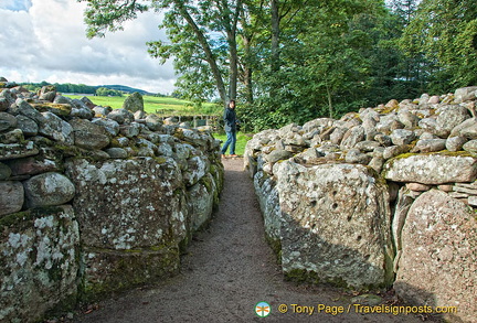 Helen checking out the Southwest cairn