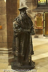 Statue of John Knox, the famed Protestant preacher [St Giles Cathedral - Edinburgh - Scotland]