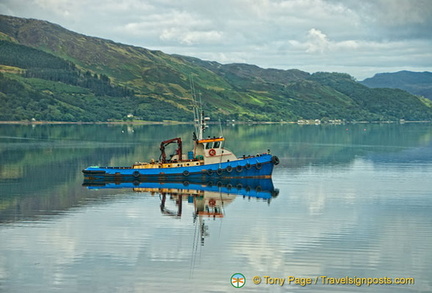 Fishing trawler in the Kyle of Lochalsh