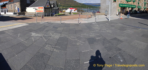 West Highland Way Map Panorama