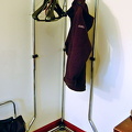 The metal rack was our wardrobe