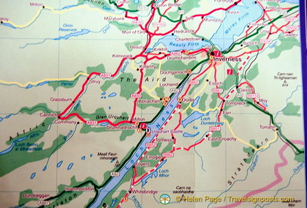 Map of Loch Ness