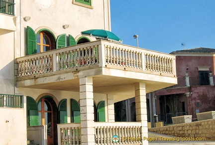 Balcony where Montalbano frequently has his meals