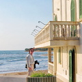 Tony checking out Inspector Montalbano's house