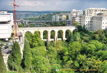 Bridge of the Capuchin links lower and upper Ragusa