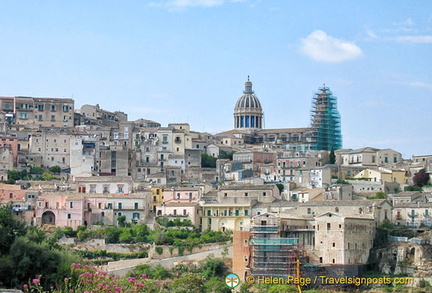 Looking back at Ragusa Ibla