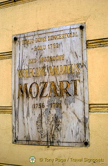 Mozart performed at the Pálffy Palace at the age of six