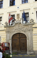 Pálffy Palace was occupied by the Austrian Embassy. These days it's the art gallery