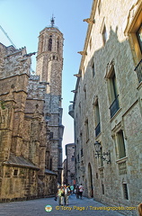 Bell tower of Barcelona Cathedral