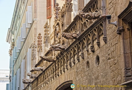 Gargoyles on the Palau de la Generalitat