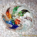 Gaudi's tiled moisaics of the hypostyle hall