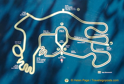 Map of Parc Güell