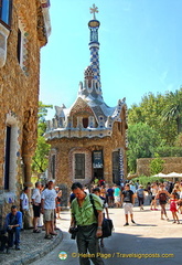 That's Tony - sad to be leaving Parc Güell