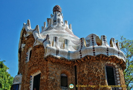 Roof of building at main entrance