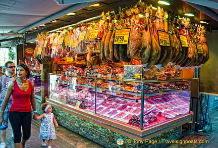 One of the 23 chacuteries in La Boqueria