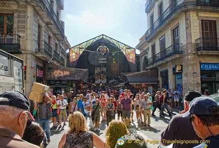 La Boqueria entrance off Las Ramblas