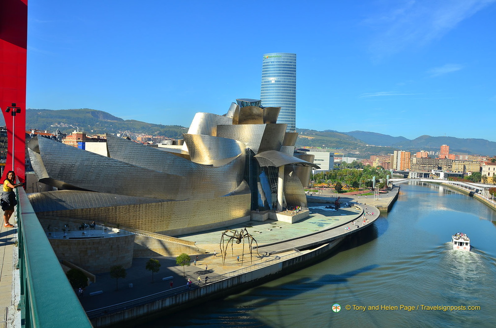 The Guggenheim looks like a ship on water