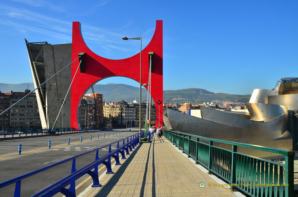 Puente de la Salve's bright red arches