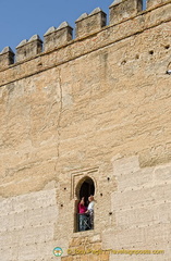 It's possible to visit the upper levels of the Puerta de Seville