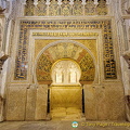 Mihrab of the Mezquita (1187 visits) This south facing mihrab is unusual. Traditionally mihrabs of mosques face east-southeast towards Me... Mihrab of the Mezquita