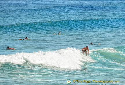 Catching the surf in Getaria