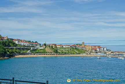 Malkorbe Beach, close to the port and Mount San Anton.