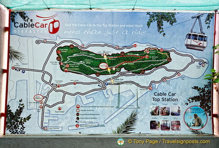 Map of what you'll see from the Cable Car