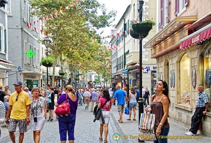 Strolling down Gibaltar Main Street