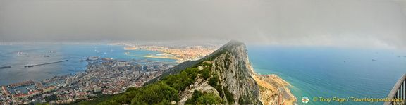 Panoramic view of Gibraltar